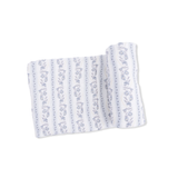 Kimberly Floral Stripe Swaddle Blanket