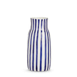 Blue & White Striped Vase