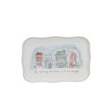 Village Christmas Scene Platter