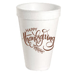 Happy Thanksgiving Styrofoam Cups