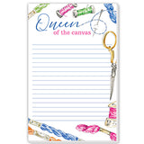 Queen of the Canvas Large Notepad