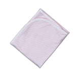 Pink Gingham Receiving Blanket