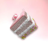 Choc Cake Square Slice Ornament