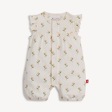 Floral Chicken Tender Organic Magnetic Romper