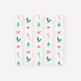Festive Icon Stripes Lunch Napkins
