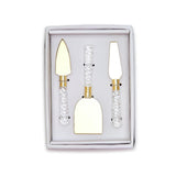 Crystal Clear Cheese Knives