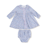 Country Calico Jill Dress L/S With Ric Rac Detail and Diaper Cover