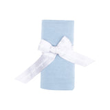 Solid Blue Fog Swaddle Blanket