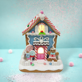 Blue Candy Gingerbread House