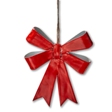 Red Bow Enamel Ornament