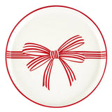 Red Bow Appetizer Plates