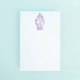 Purple Mahjong Ginger Jar Notepad