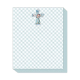 Blue Cross on Gingham Short Stack