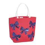 Red Americana Sparkle Tote