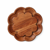 Vintage English Bread Board Medium Scalloped