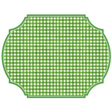 Green Gingham Posh Die-Cut Placemat