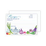 Handpainted Recipe Vegetable Icons with Teapot