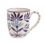 Blue Floral Flourish Mug