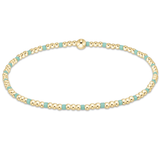 Hope Sincerity Pattern 2mm Bracelet Mint