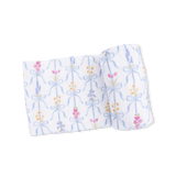 Ribbon Bouquets Swaddle Blanket