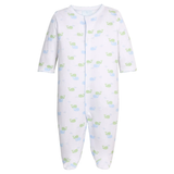 Blue Whales Printed Footie