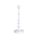 Lilou Matt White Metal Taper Holder