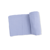 Solid Muslin Blue Blizzard Swaddle Blanket