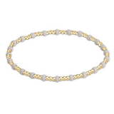 Gameday Hope Gold Sincerity Bracelet White