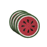 Watermelon Beaded Fruit Coaster