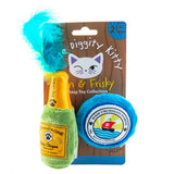 Kitty Clicquot Bottle & Caviar Catnip Toys