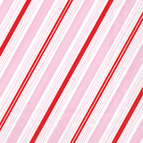 Peppermint Stripes Bev Napkin