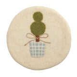 Topiary Felt Wool Trivet