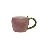 Stoneware Strawberry Mug