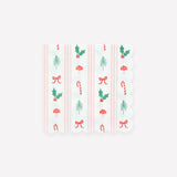 Festive Icon Stripes Bev Napkins