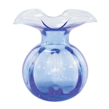 Hibiscus Cobalt Fluted Vase Med