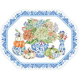 Chinoiserie Pumpkin and Hydrangea Placemats
