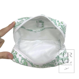 Luxe Gloss Wash Bag Medium All Hearts Kelly Green