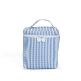 Quilted Go Go Lunch Insulated Bag Pimlico Stripe Chambray