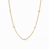Cubic Zirconia Celeste Delicate Station Necklace