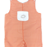 Orange Gingham Game On Emmett Jon Jon