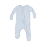 Solid Classic Blue 2 Way Zipper Footie