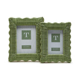 Green Wicker Weave Frame