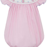 Golf Girls Pink Microcheck Angel Wing Bishop Bubble