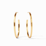 Gold Crescent Hoop XL