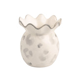 Sm Grey Leopard Vase