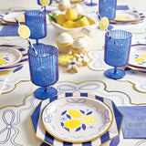 Lemon Foil Round Plate