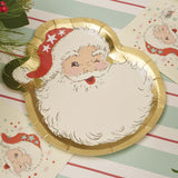 Vintage Santa Die Cut Plate