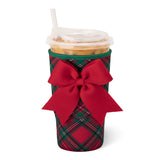 Christmas Plaid Iced Cup Coolie