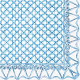 Botanical Cane Blue Bev Napkin