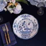 White & Blue Vida Faenza 11" Dinner Plate